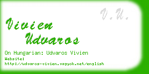 vivien udvaros business card